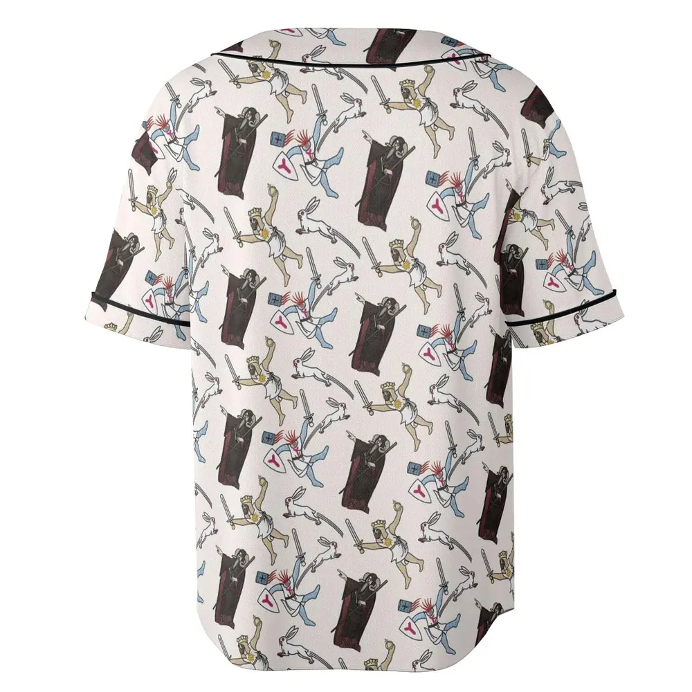 The Killer Rabbit Monty Python Unisex Baseball Jersey - 4