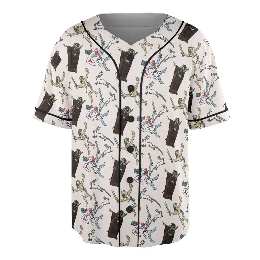 The Killer Rabbit Monty Python Unisex Baseball Jersey - 3