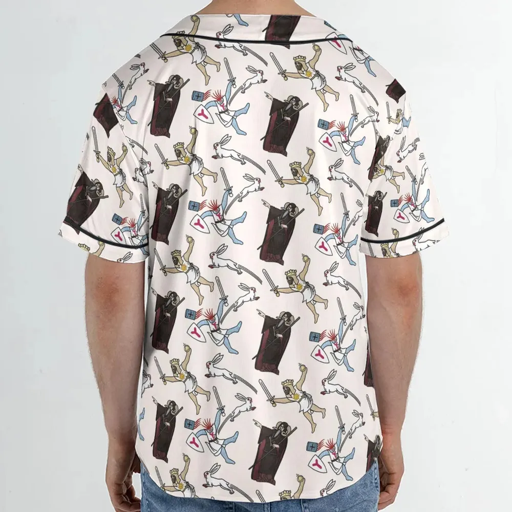 The Killer Rabbit Monty Python Unisex Baseball Jersey - 2