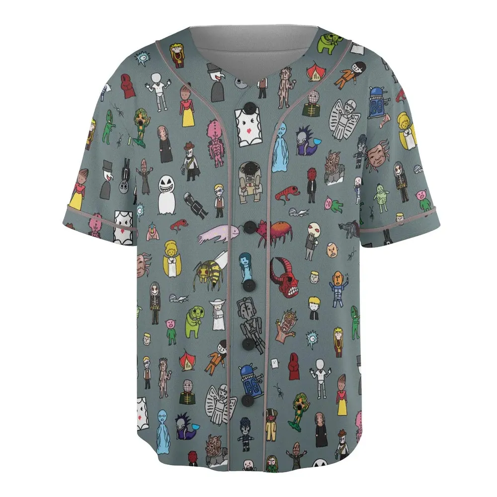 The Races of Doctor Who Unisex Baseball Jersey - 3