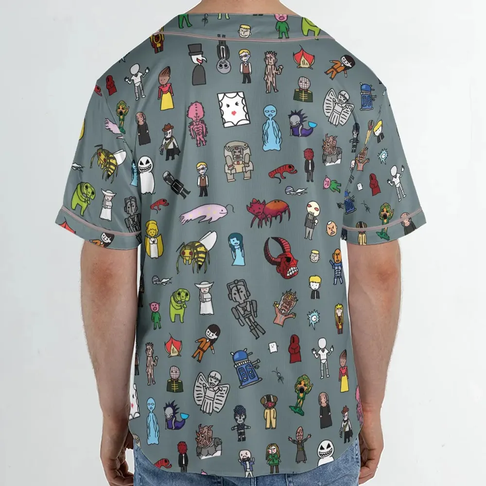 The Races of Doctor Who Unisex Baseball Jersey - 2