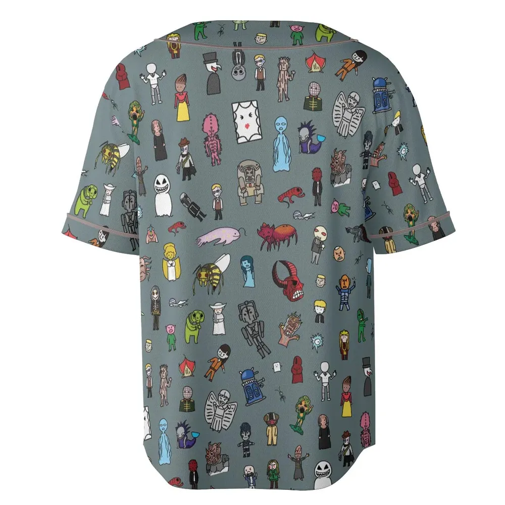 The Races of Doctor Who Unisex Baseball Jersey - 4