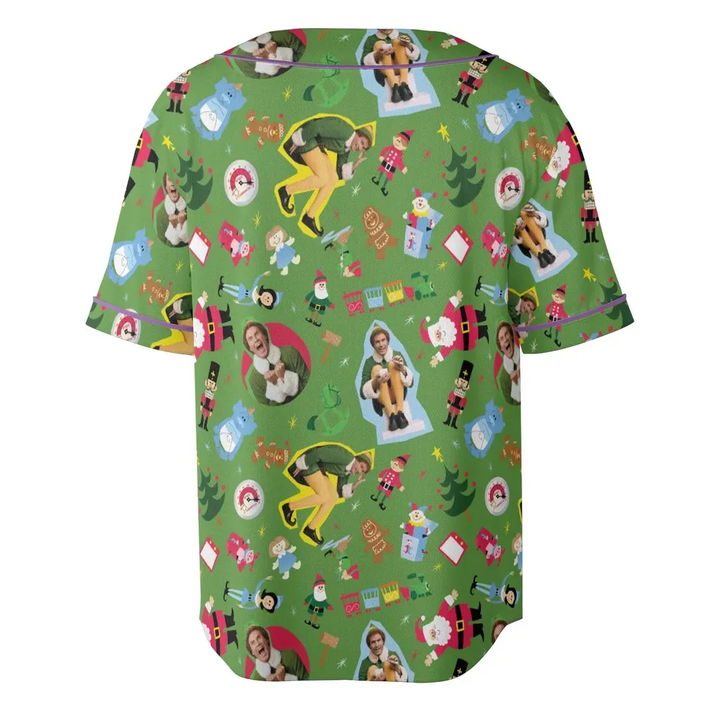 Santa Know Him Elf Unisex Baseball Jersey - 4
