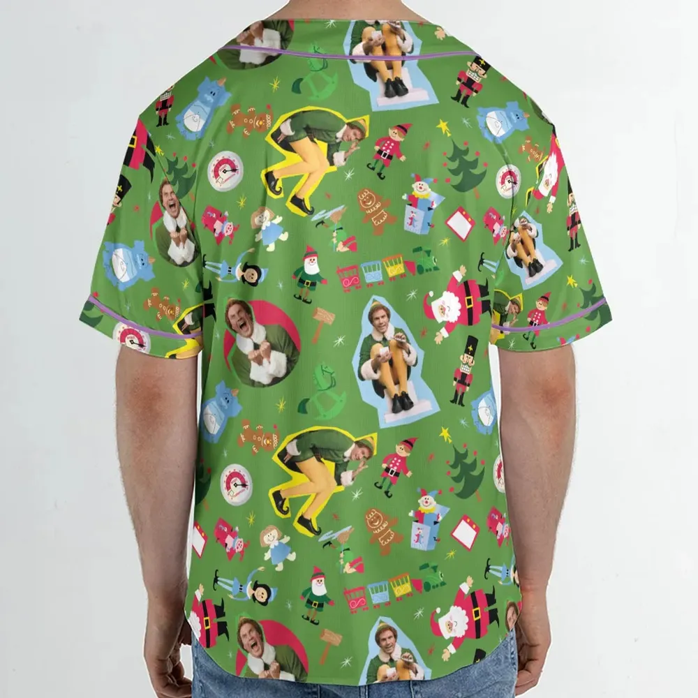 Santa Know Him Elf Unisex Baseball Jersey - 2