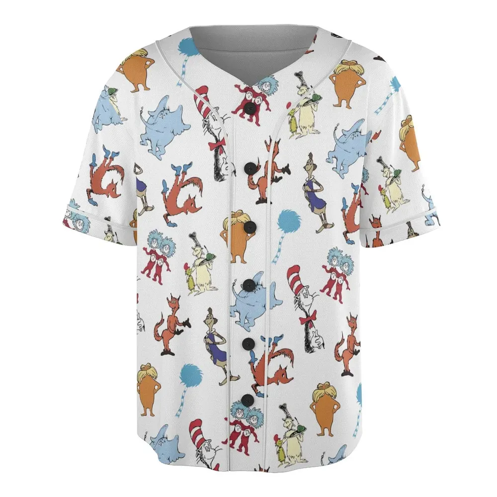 Seuss Swag Dr. Seuss Unisex Baseball Jersey - 3