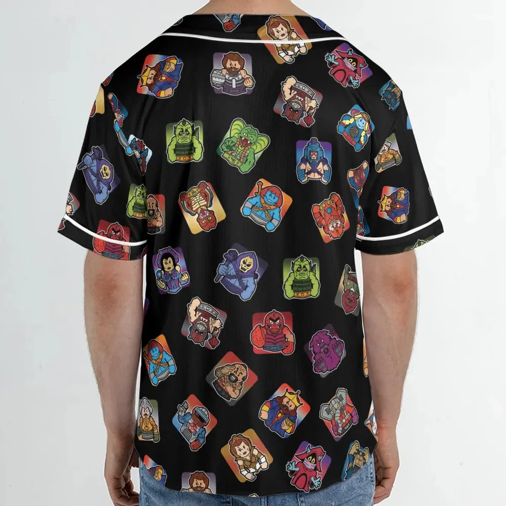 Retro Hero Masters of the Universe Unisex Baseball Jersey - 2