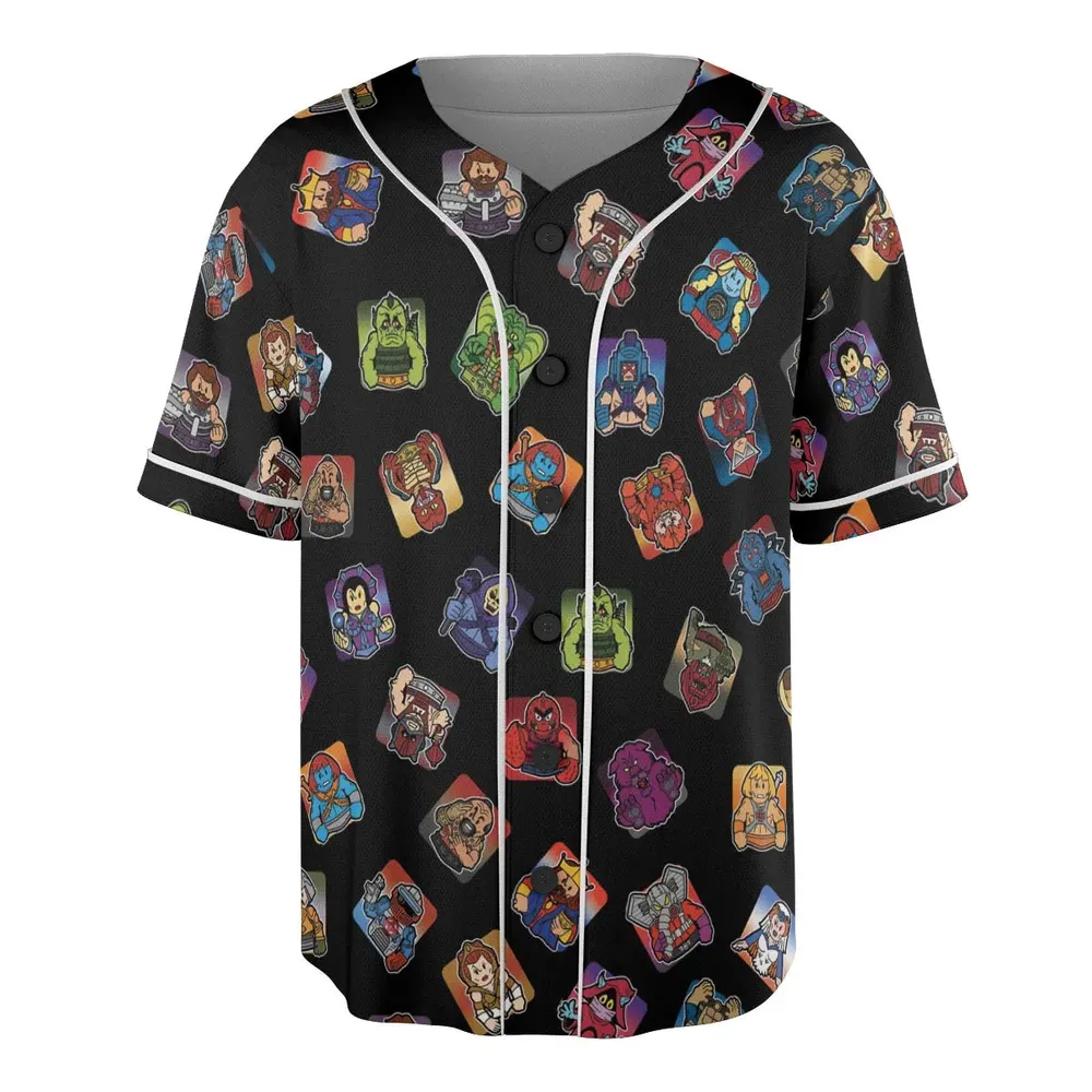 Retro Hero Masters of the Universe Unisex Baseball Jersey - 3