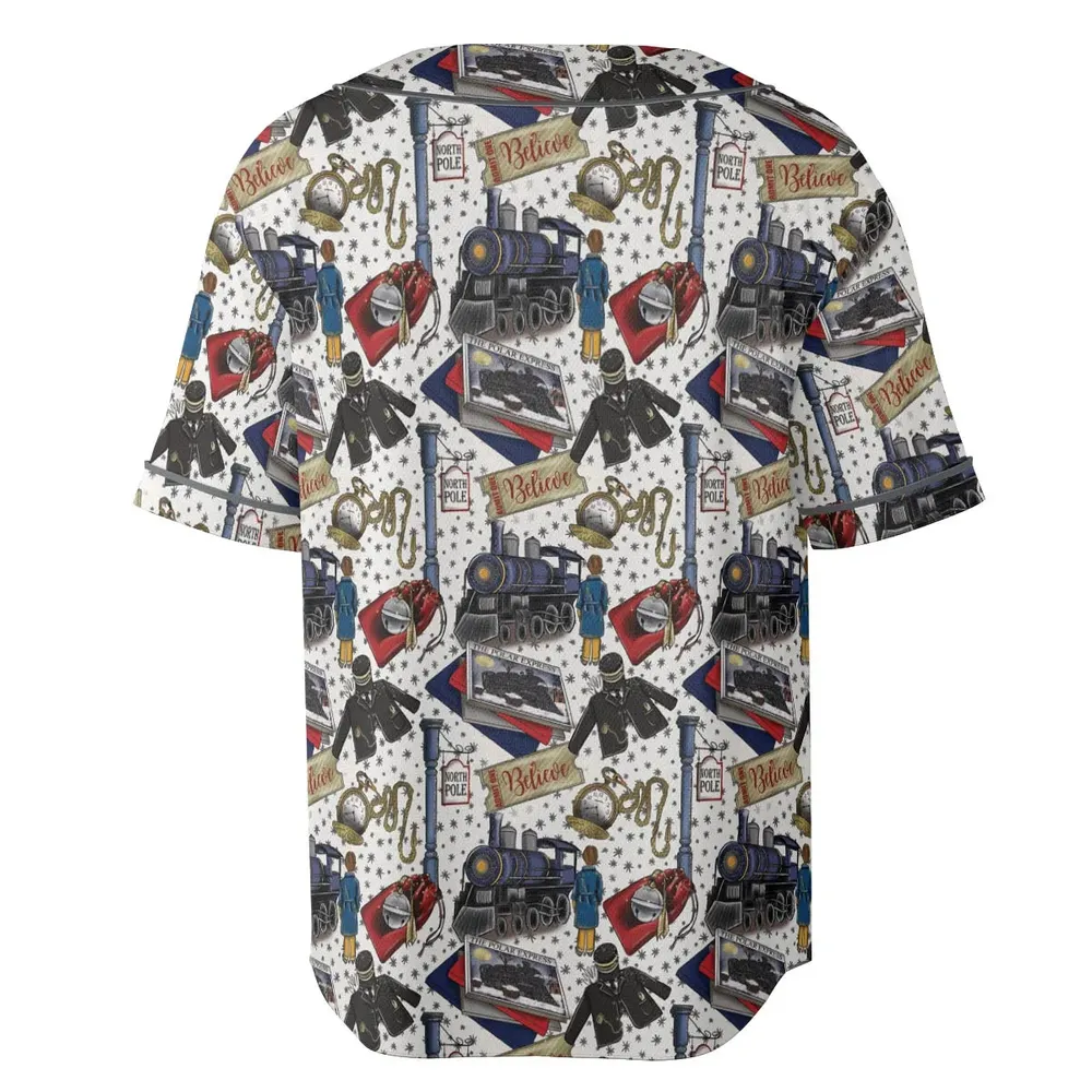 The Polar Express Christmas Movie Unisex Baseball Jersey - 4