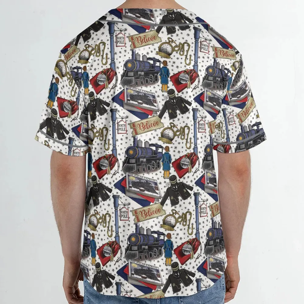 The Polar Express Christmas Movie Unisex Baseball Jersey - 2