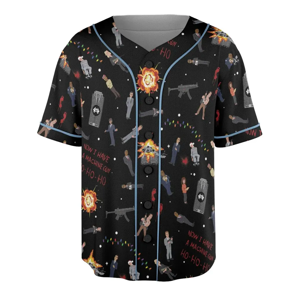 Die Hard Is My Favorite Christmas Movie Unisex Baseball Jersey - 3