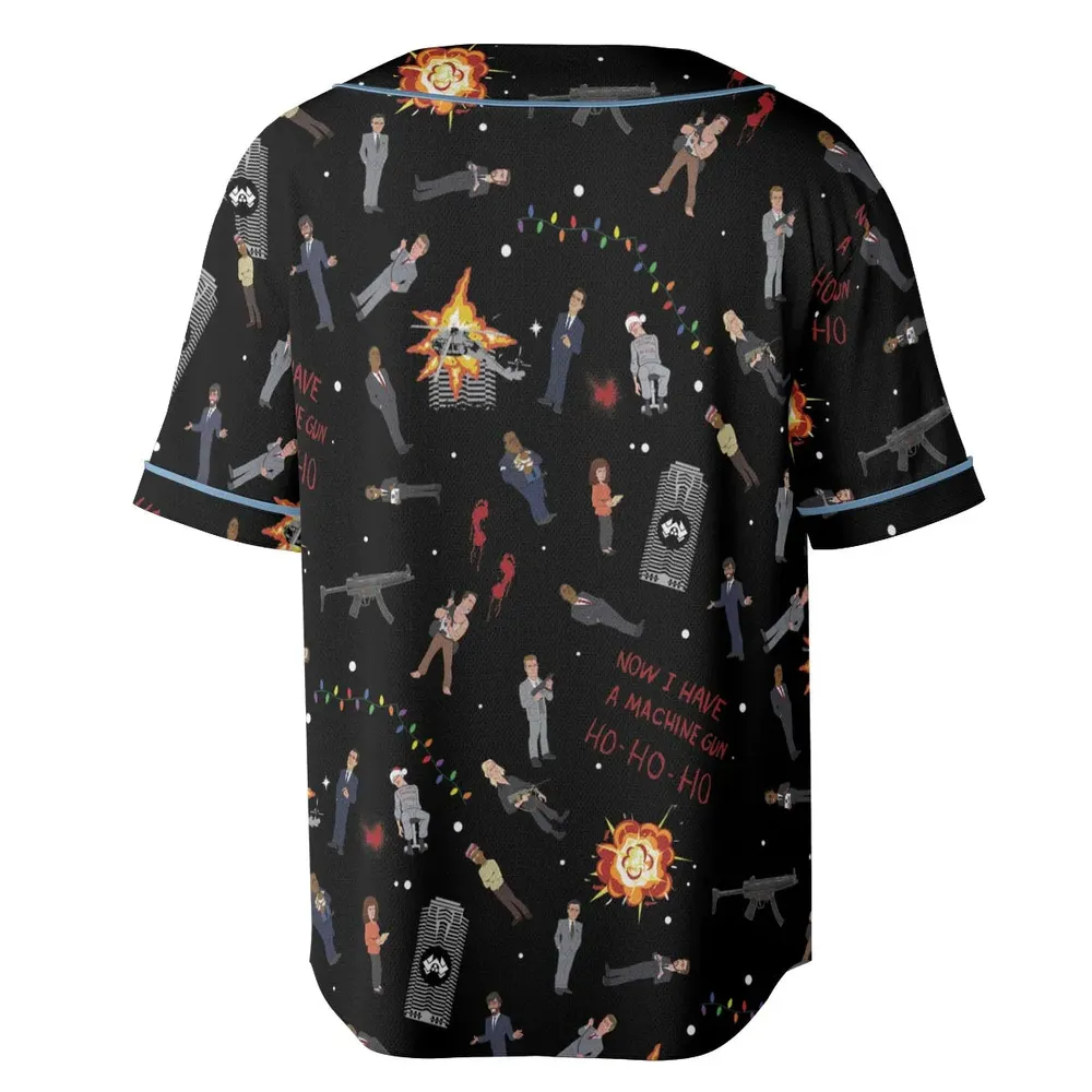 Die Hard Is My Favorite Christmas Movie Unisex Baseball Jersey - 4