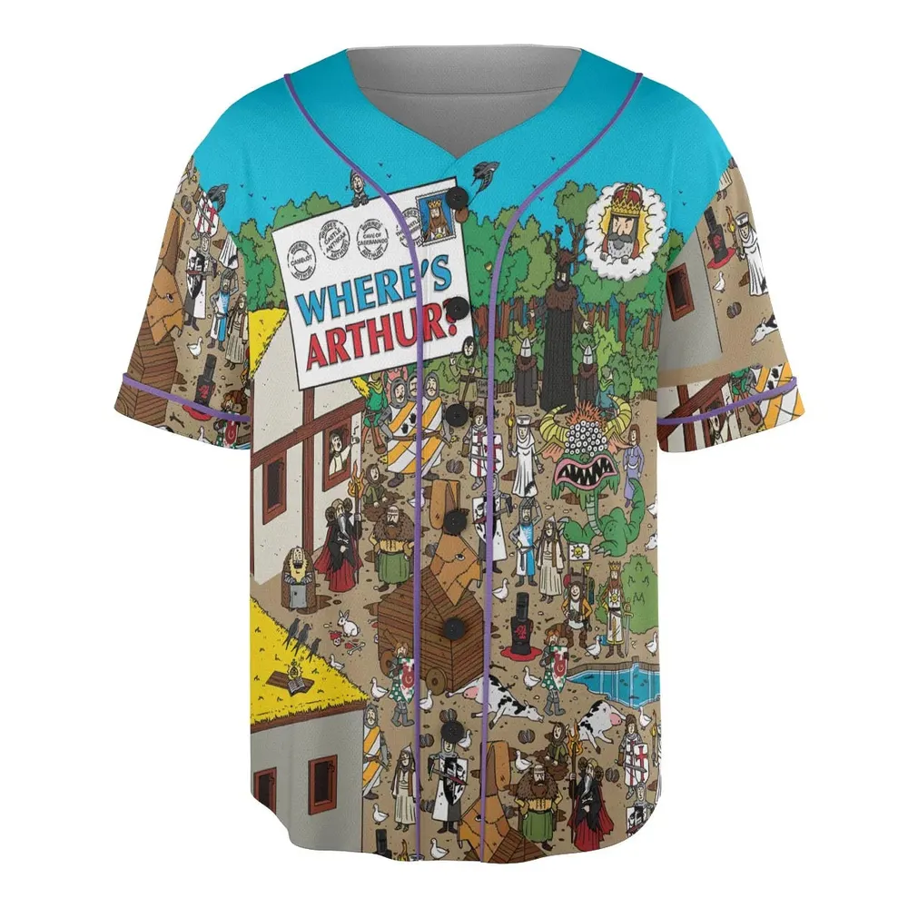 Where's Arthur Monty Python and the Holy Grail Unisex Baseball Jersey - 3