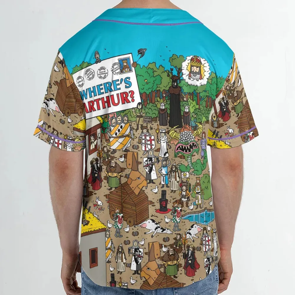 Where's Arthur Monty Python and the Holy Grail Unisex Baseball Jersey - 2