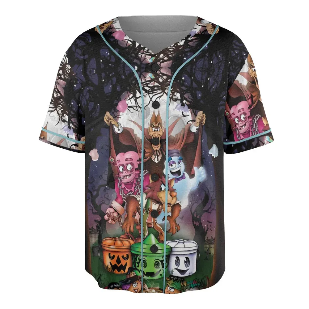 Halloween Food Mascot Themed Unisex Baseball Jersey - 3