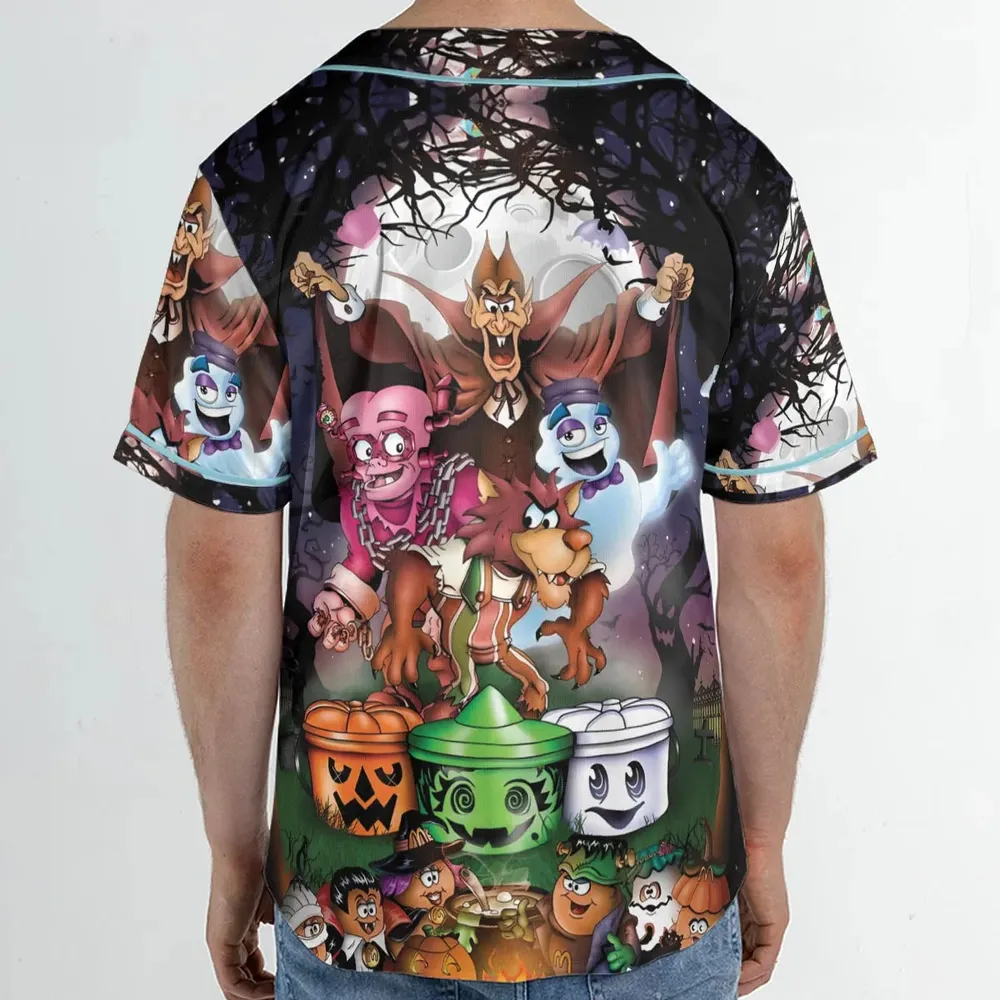 Halloween Food Mascot Themed Unisex Baseball Jersey - 2