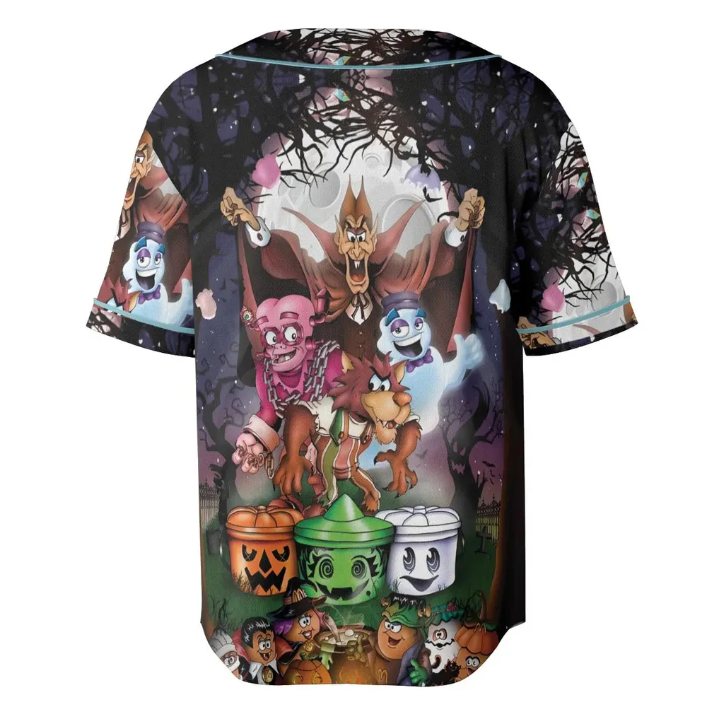 Halloween Food Mascot Themed Unisex Baseball Jersey - 4