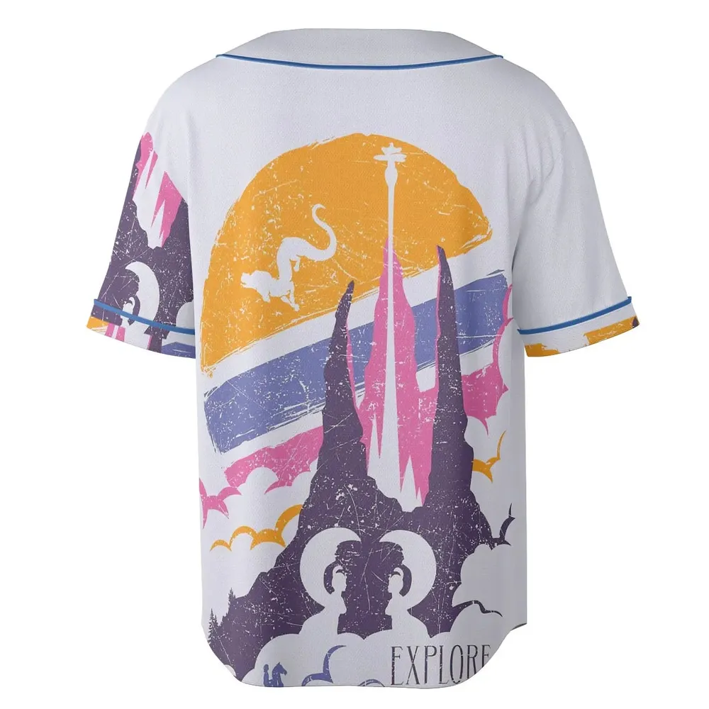 Fantasia Vintage 80s The NeverEnding Story Unisex Baseball Jersey - 4