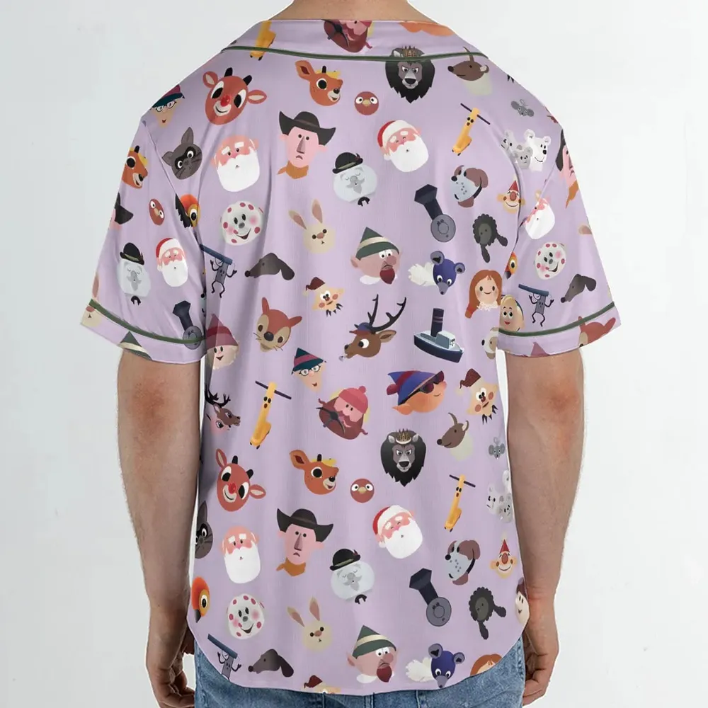 Iconography Rudolph the Red-Nosed Reindeer Unisex Baseball Jersey - 2
