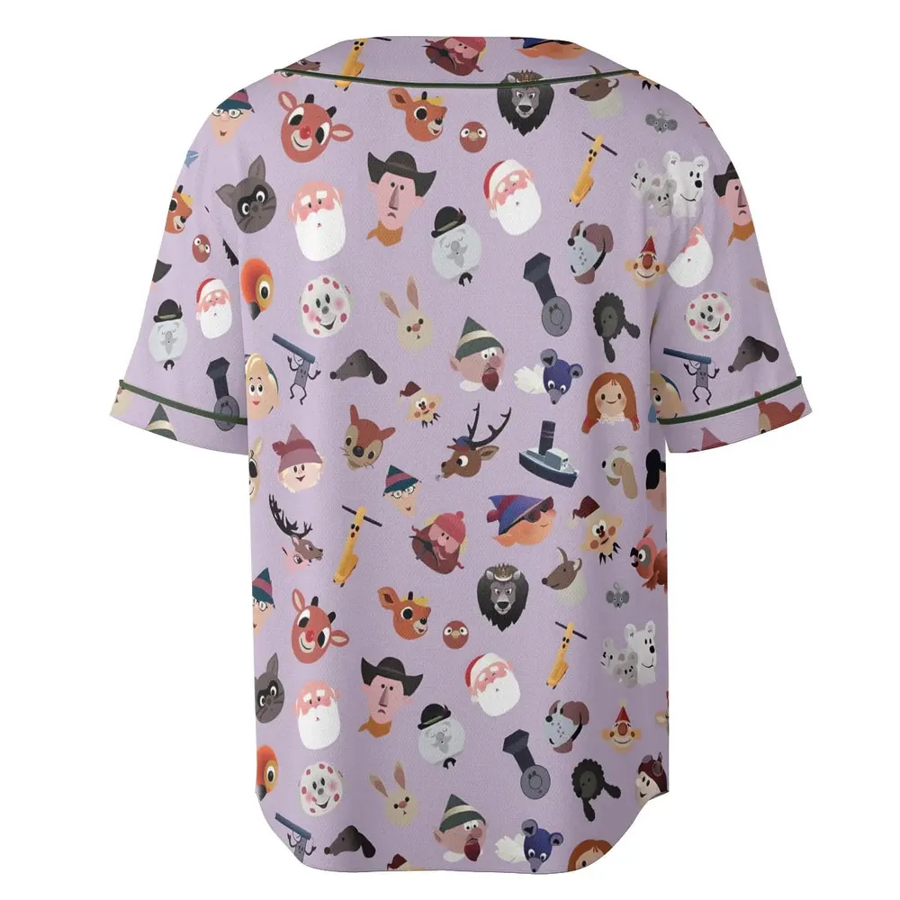 Iconography Rudolph the Red-Nosed Reindeer Unisex Baseball Jersey - 4