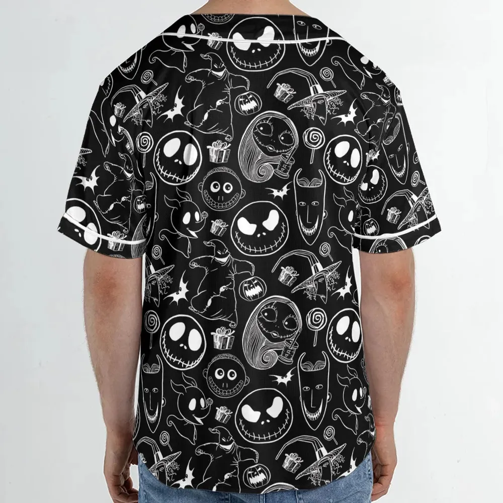 Pumpkin King The Nightmare Before Christmas T Unisex Baseball Jersey - 2