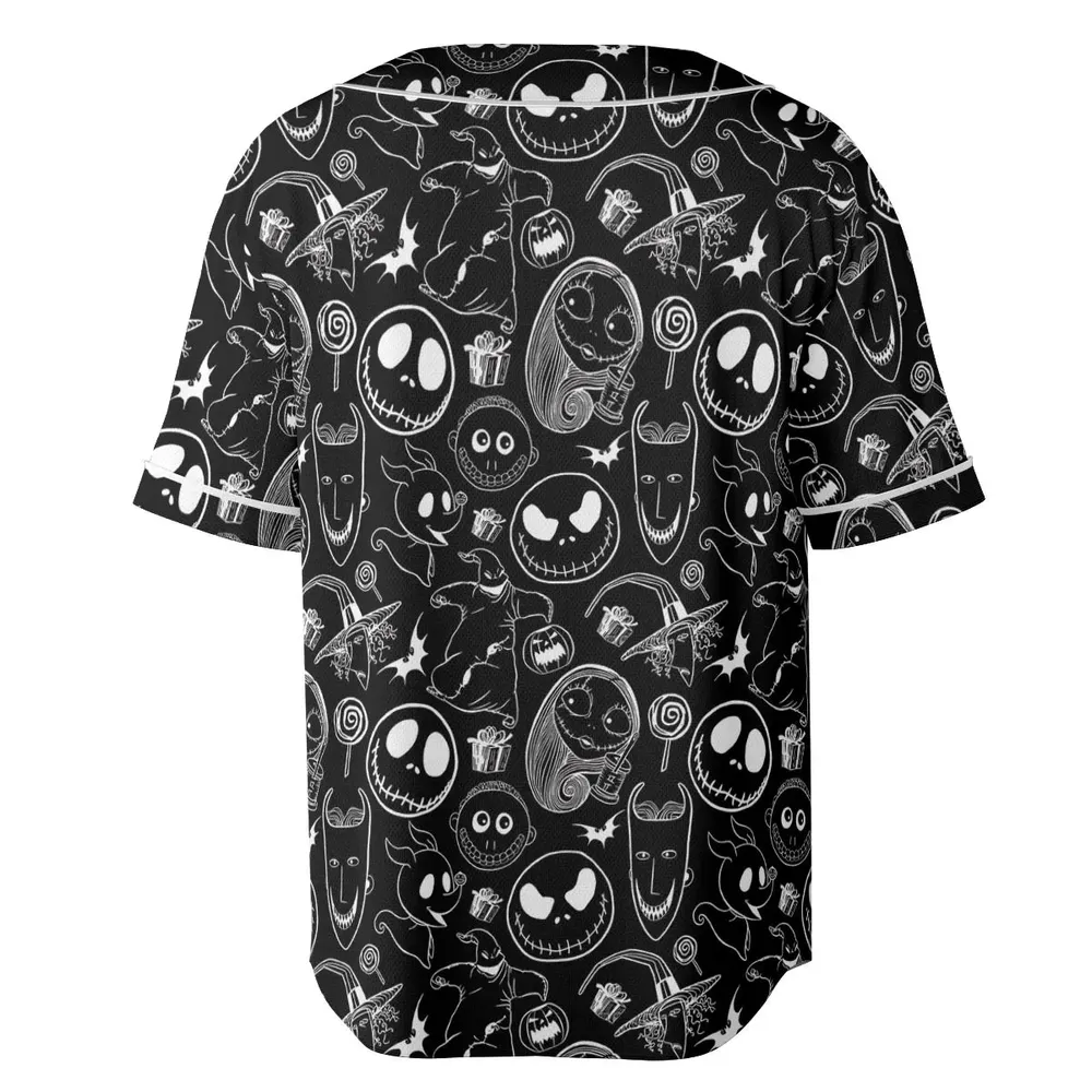 Pumpkin King The Nightmare Before Christmas T Unisex Baseball Jersey - 4