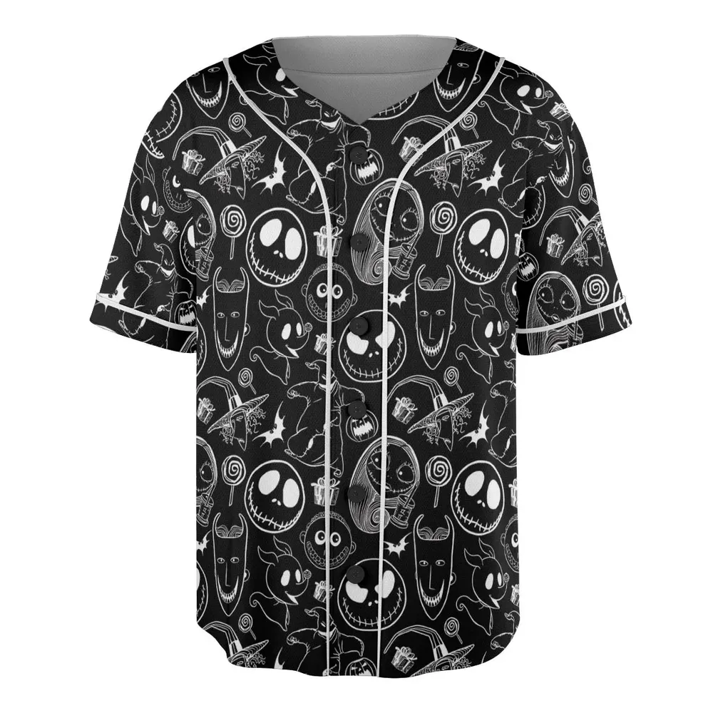 Pumpkin King The Nightmare Before Christmas T Unisex Baseball Jersey - 3