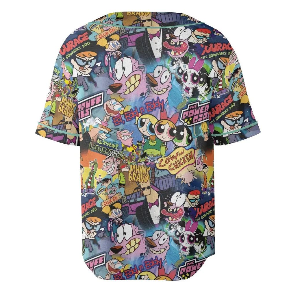 Cartoon Craze Unisex Baseball Jersey - 4