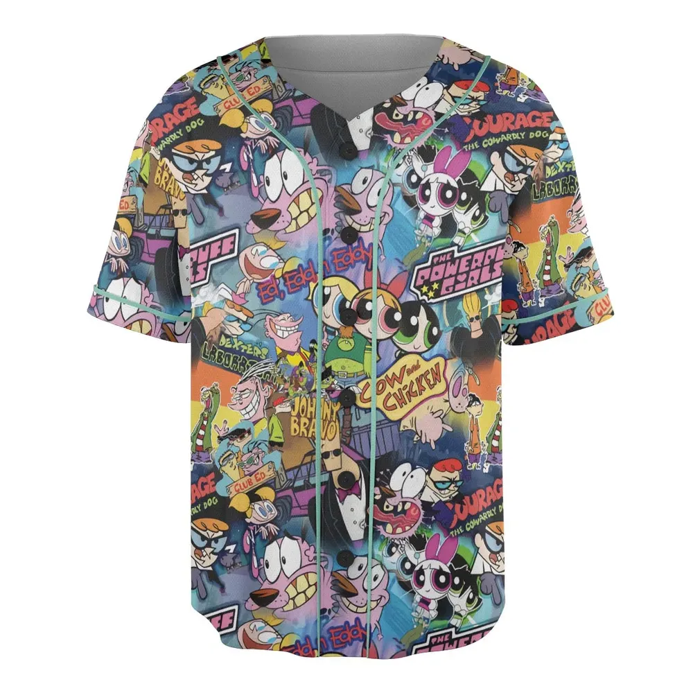 Cartoon Craze Unisex Baseball Jersey - 3