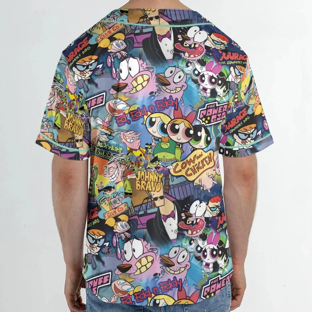 Cartoon Craze Unisex Baseball Jersey - 2