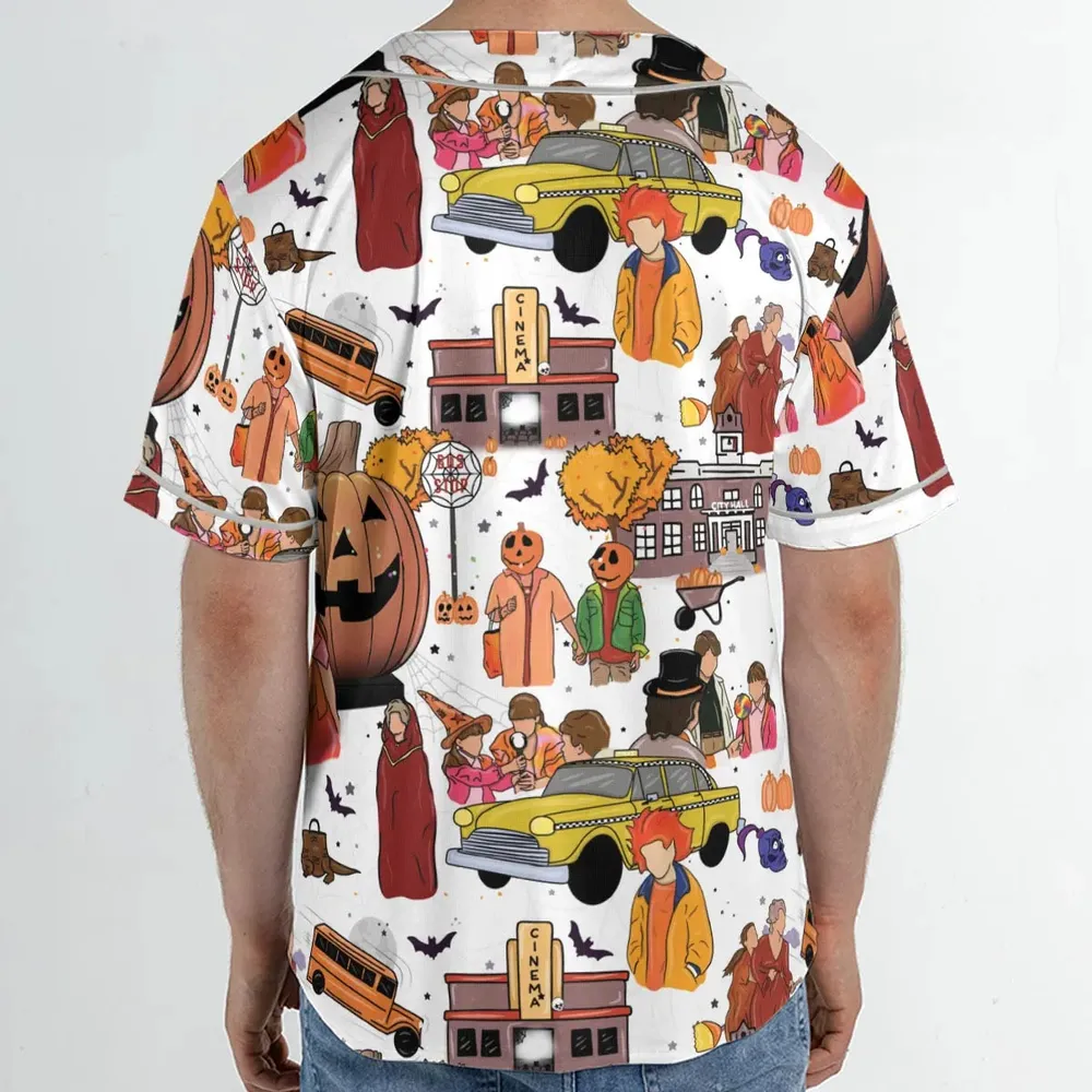 Fall Season Halloweentown Unisex Baseball Jersey - 2