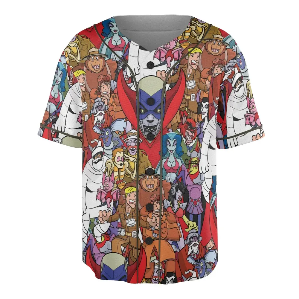 Ghostbusters Animated Series Characters Unisex Baseball Jersey - 3