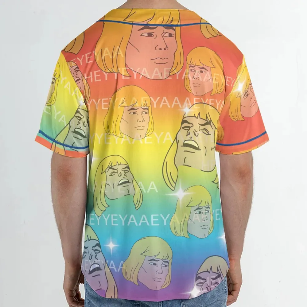 HEYYEYAA He-Man MOTU Unisex Baseball Jersey - 2