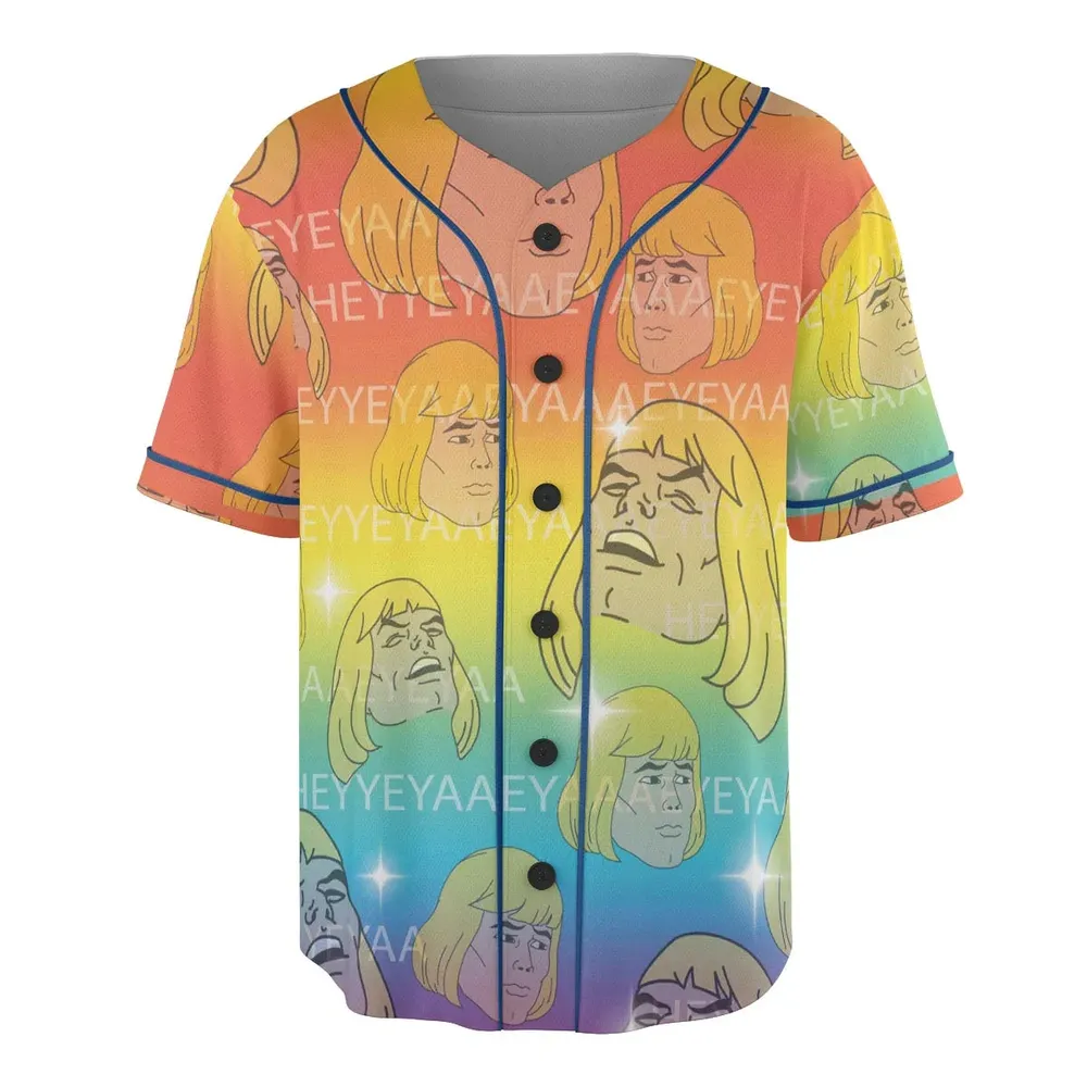 HEYYEYAA He-Man MOTU Unisex Baseball Jersey - 3