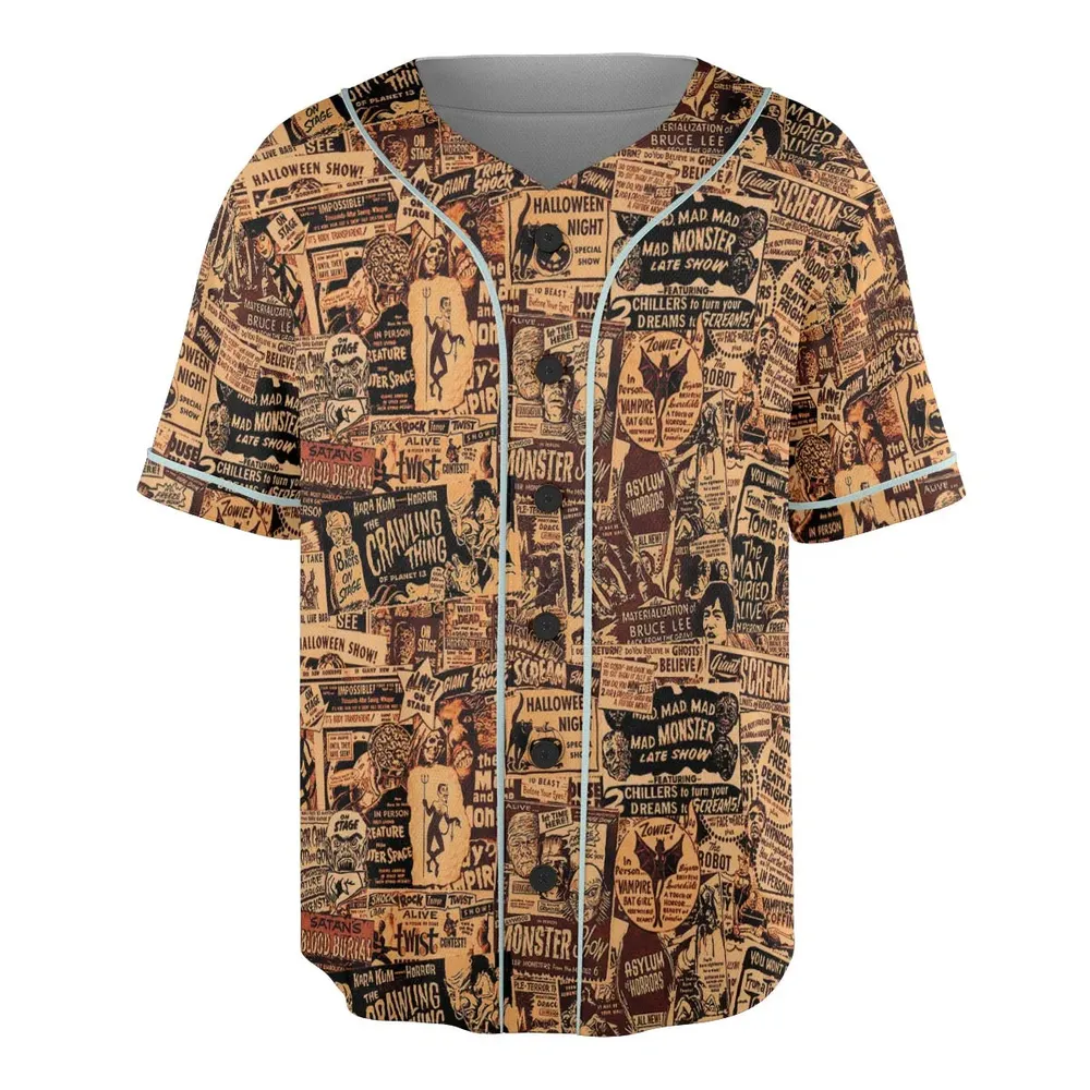 The Monster Show Mashup Unisex Baseball Jersey - 3