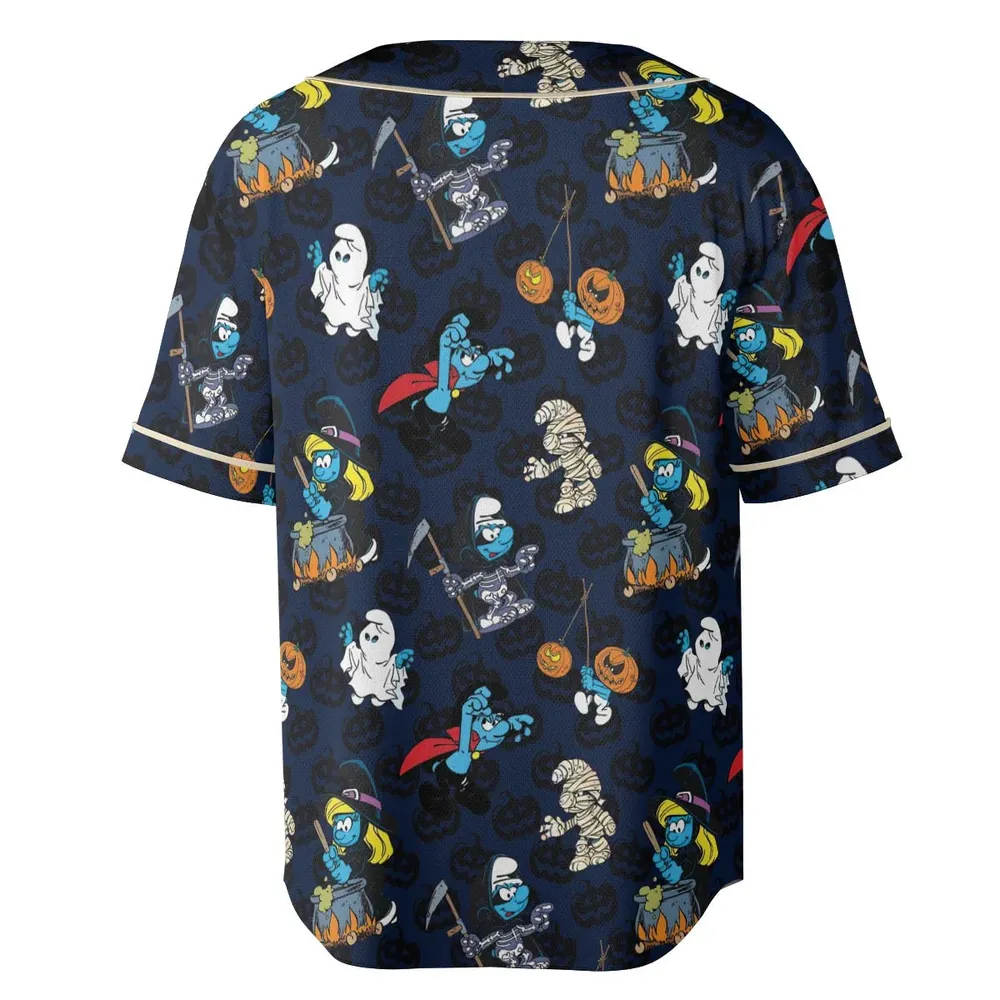Smurfs Halloween Special Unisex Baseball Jersey - 4