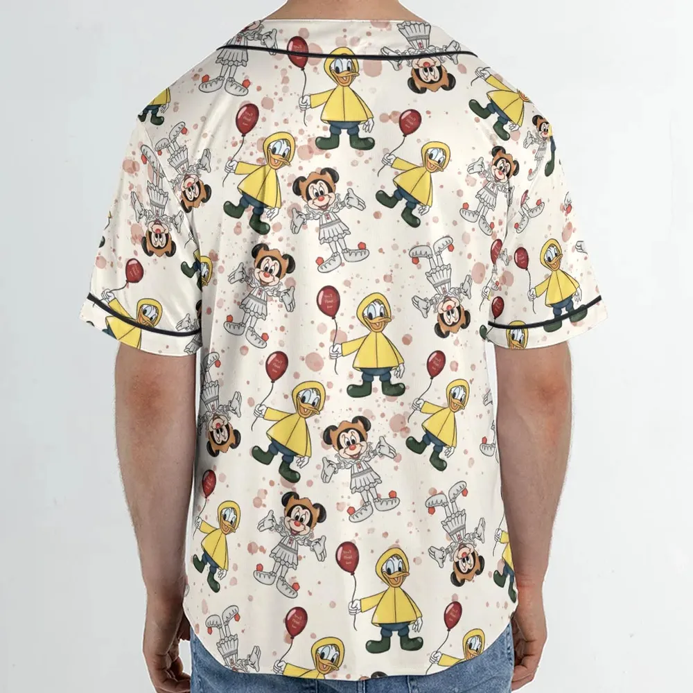 Mouse Clown Unisex Baseball Jersey - 2
