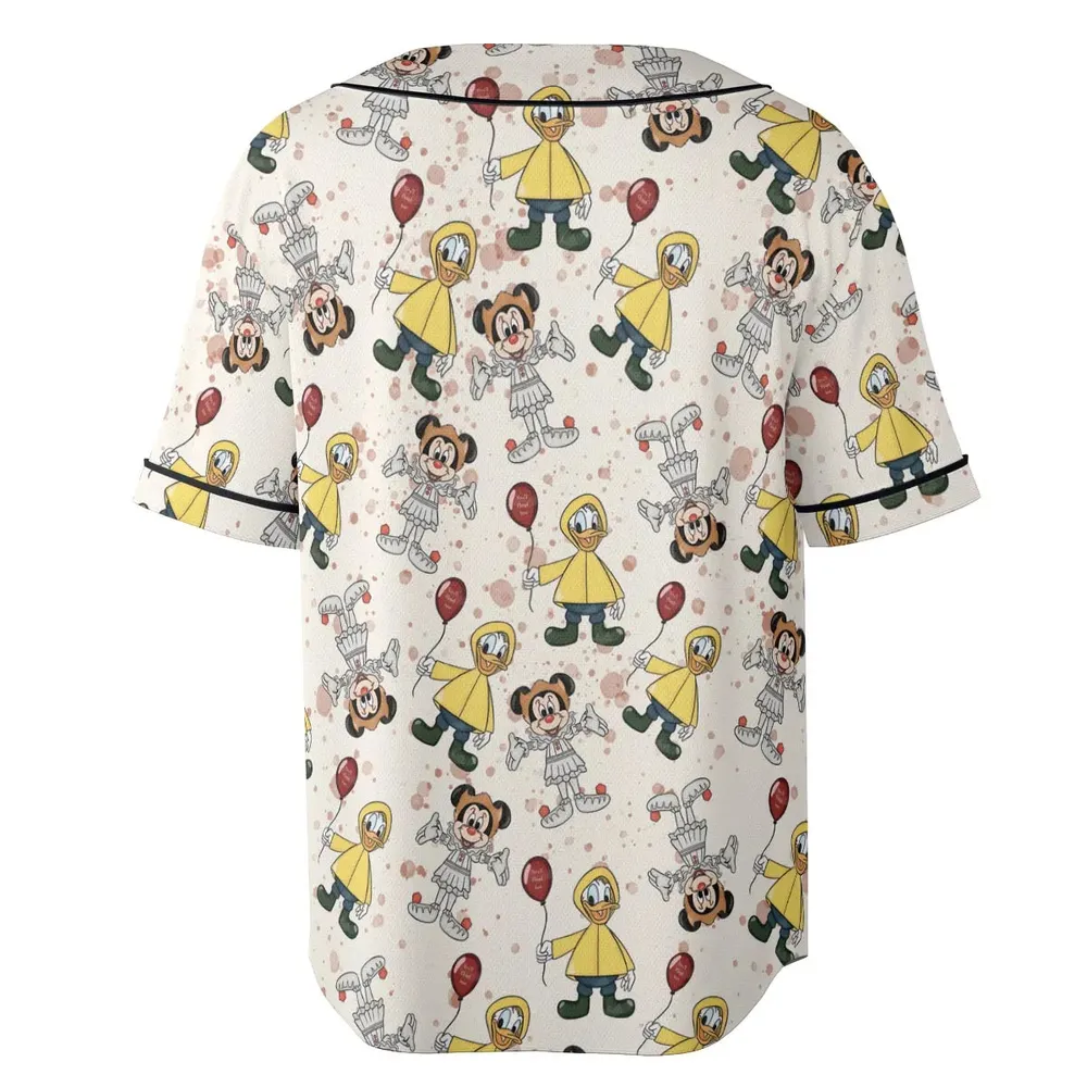 Mouse Clown Unisex Baseball Jersey - 4