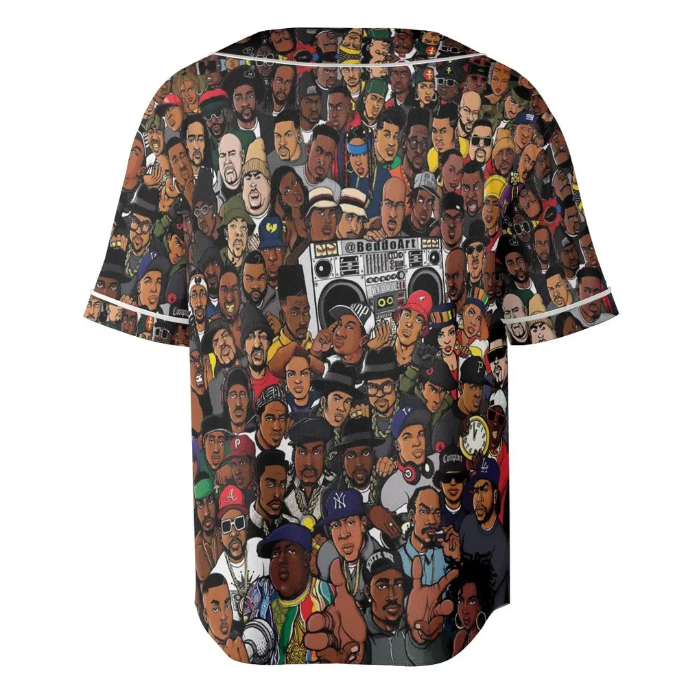 The Golden Age of Hip Hop Unisex Baseball Jersey - 4