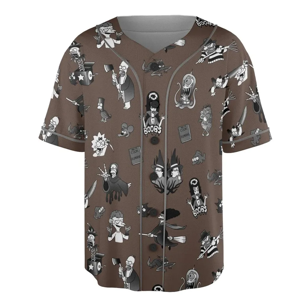Treehouse of Horror The Simpsons Unisex Baseball Jersey - 3