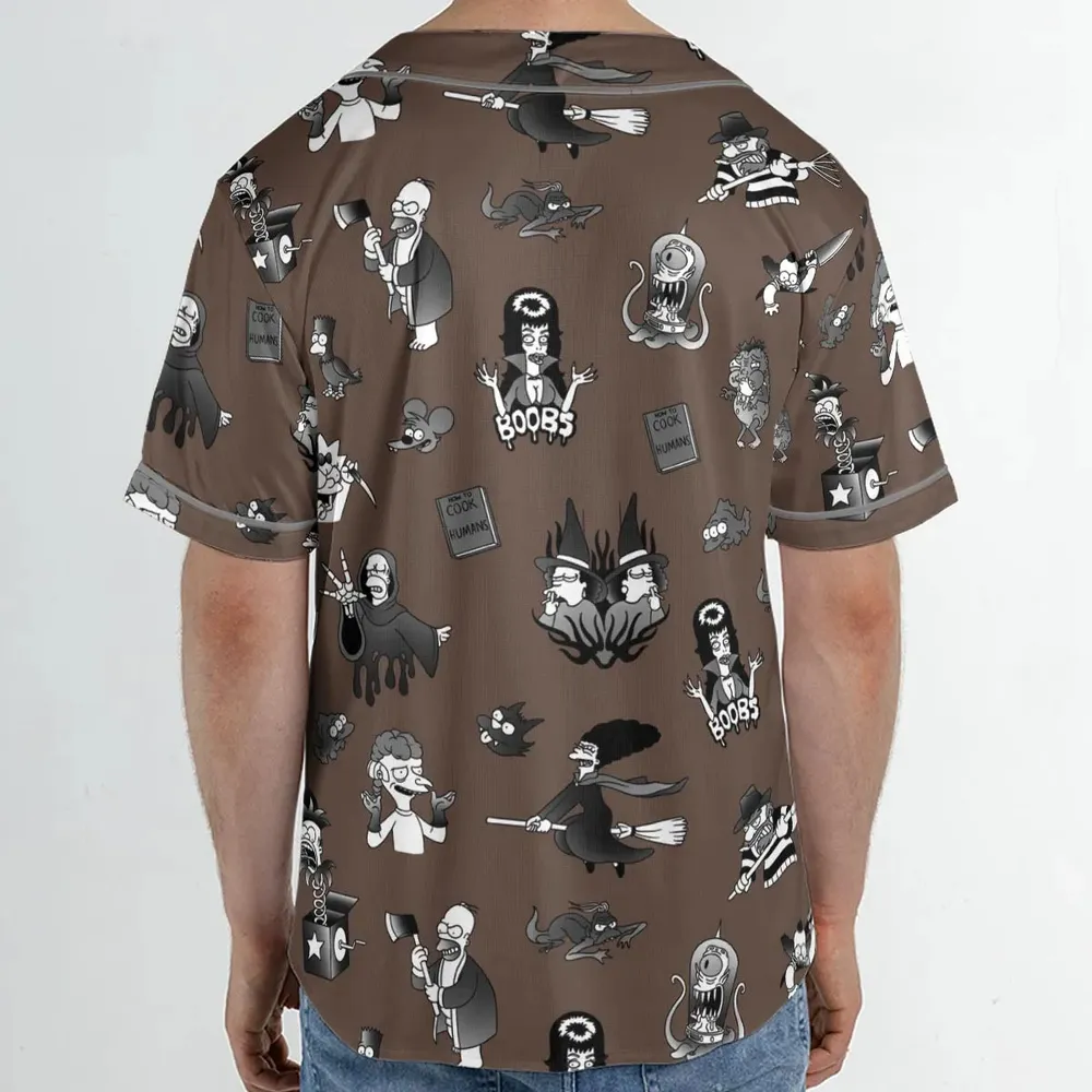 Treehouse of Horror The Simpsons Unisex Baseball Jersey - 2