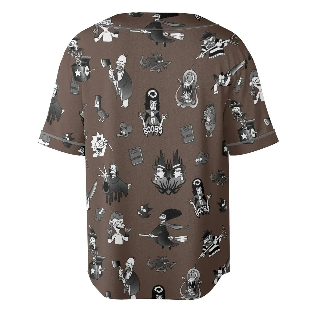 Treehouse of Horror The Simpsons Unisex Baseball Jersey - 4