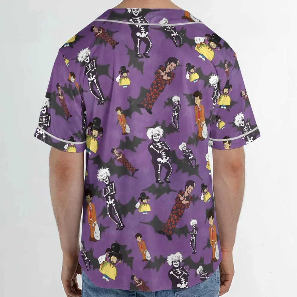 SNL David S. Pumpkins Animated Special Unisex Baseball Jersey - 2