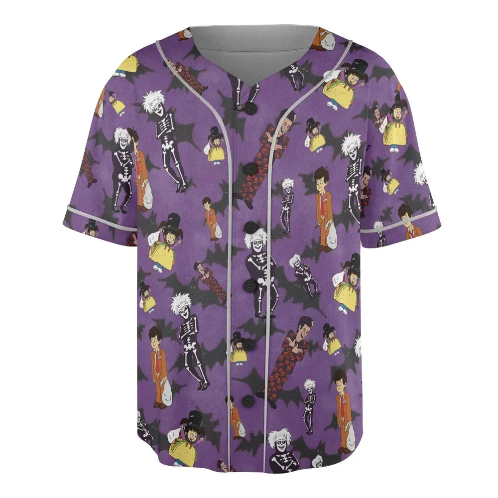 SNL David S. Pumpkins Animated Special Unisex Baseball Jersey - 3