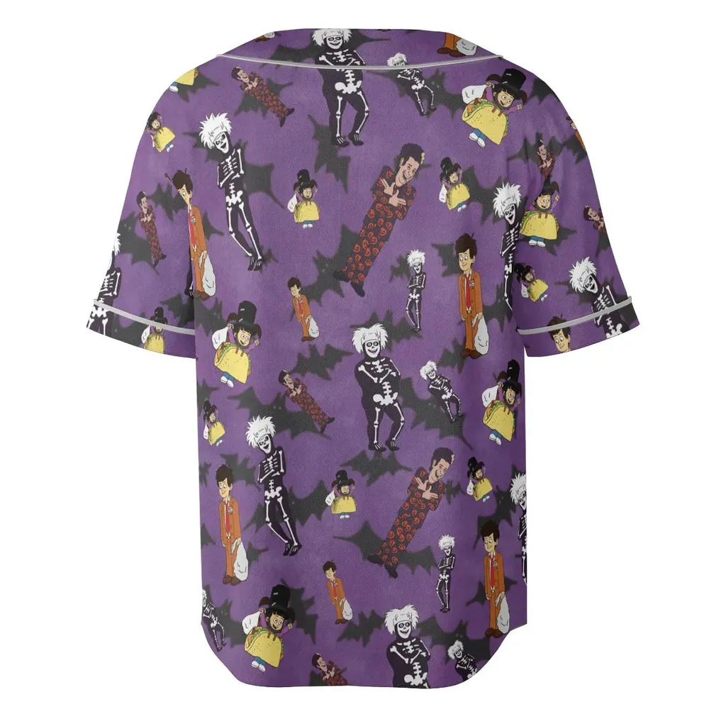 SNL David S. Pumpkins Animated Special Unisex Baseball Jersey - 4