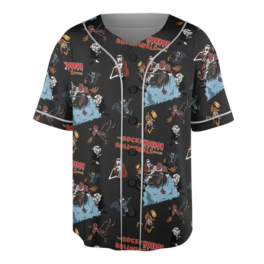 Rocky Horror Bullwinkle Unisex Baseball Jersey - 3