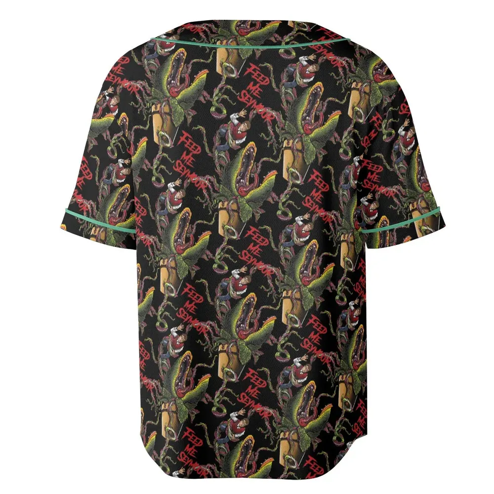 Feed Me Seymour Horror Little Shop Unisex Baseball Jersey - 4