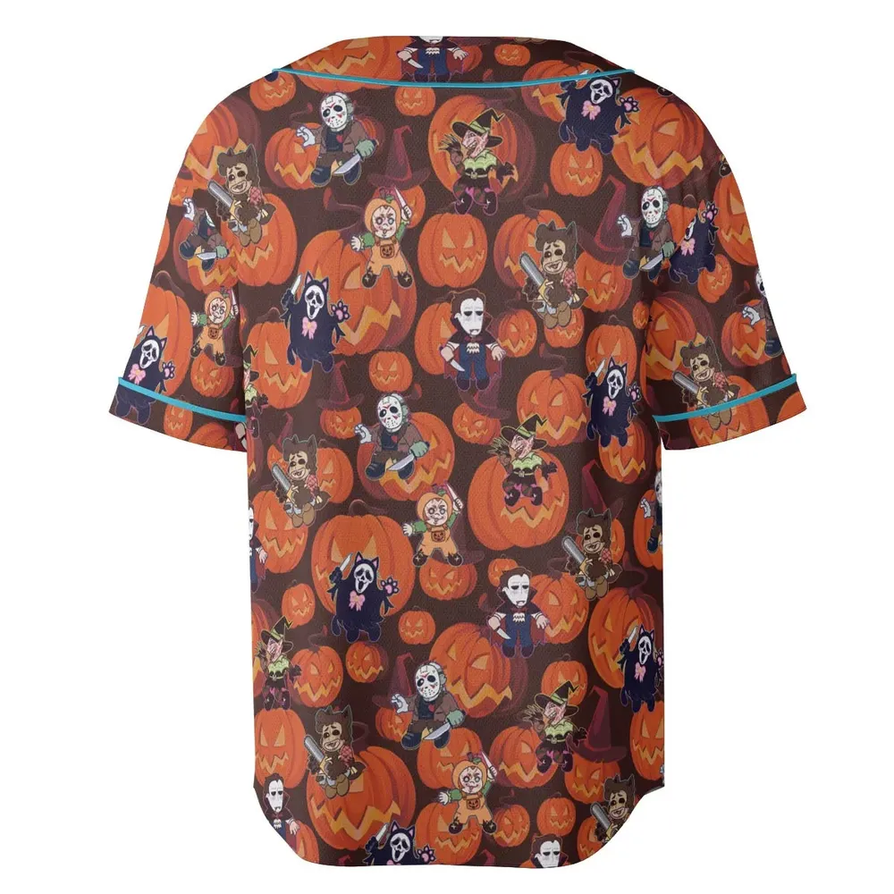 Halloween Slasher Unisex Baseball Jersey - 4