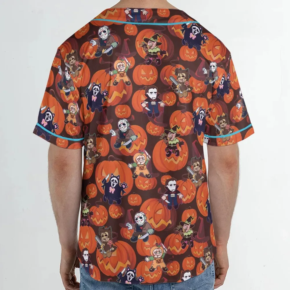 Halloween Slasher Unisex Baseball Jersey - 2