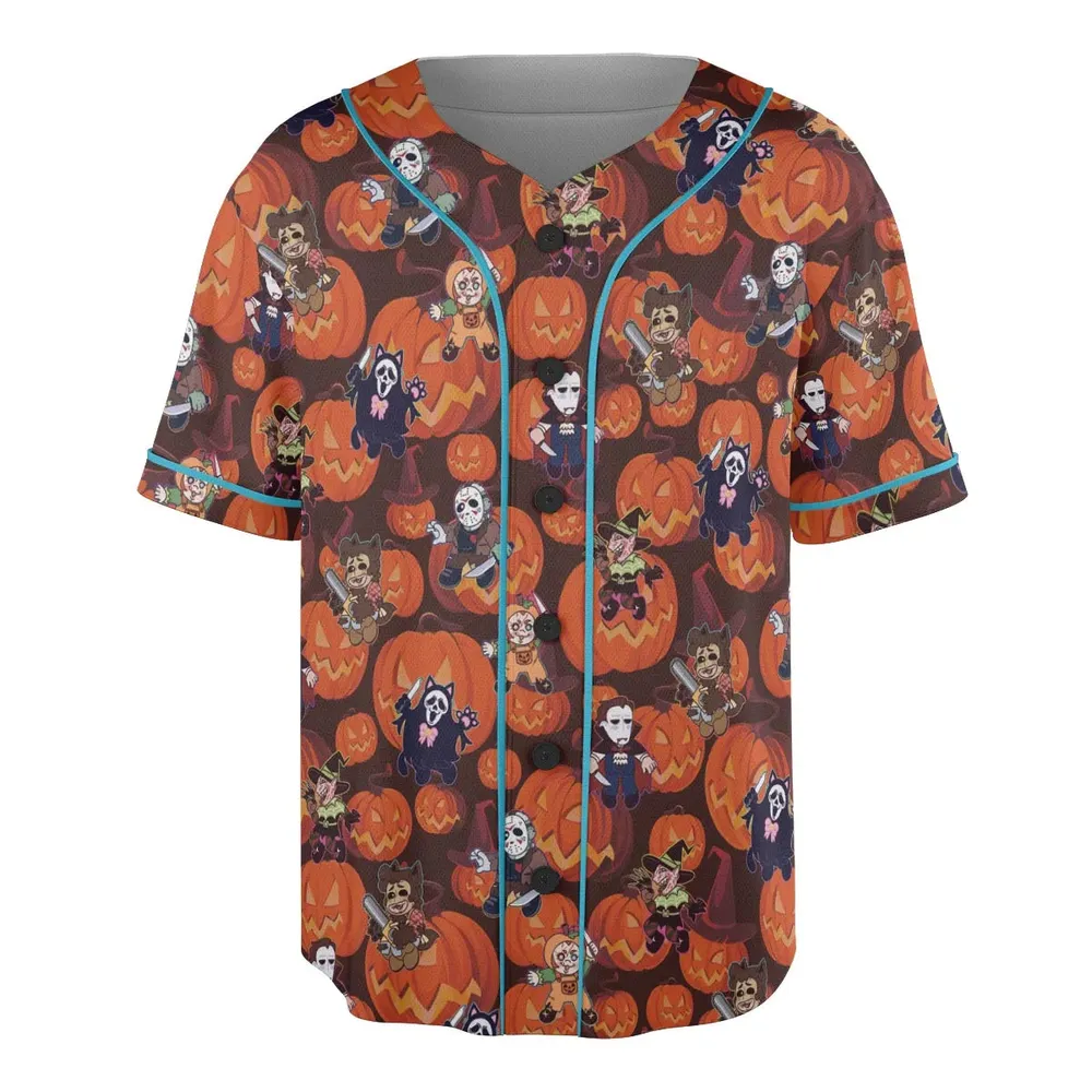 Halloween Slasher Unisex Baseball Jersey - 3