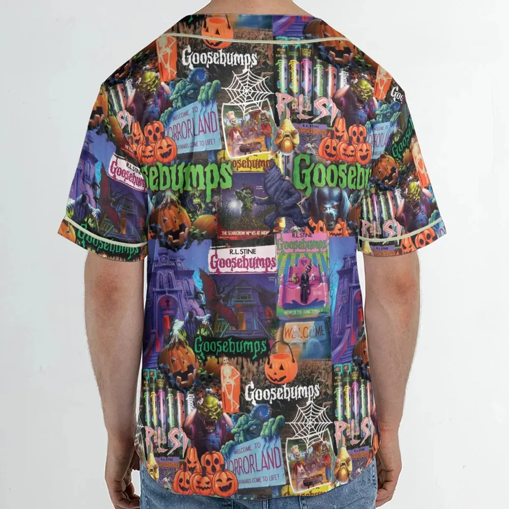Goosebumps Pattern Unisex Baseball Jersey - 2